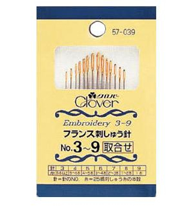 日本可乐牌工具（Clover）刺绣针组套--57-039