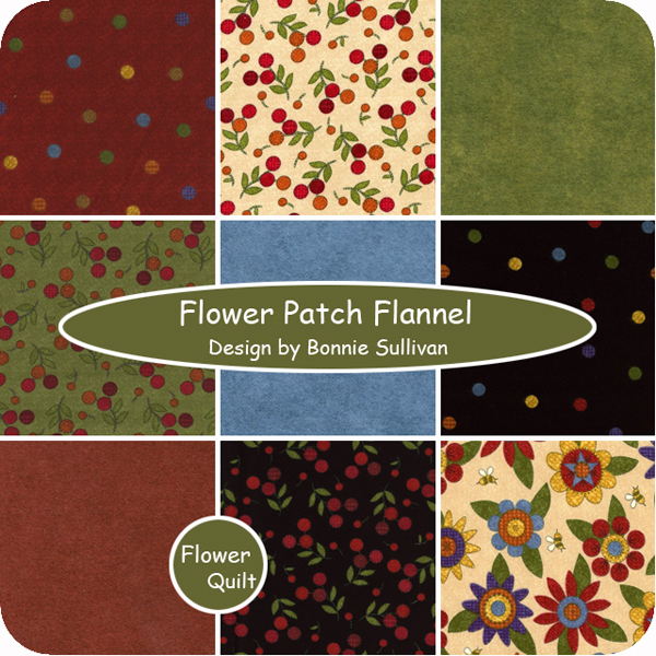 美国进口法兰绒布---Flower Patch Flannel  