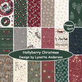 美国进口印花布-Hollyberry Christmas