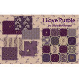 美国进口印花布组-I Love Purple