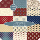 美国PennyRose Fabrics印花布组-Americana II 15色布组 