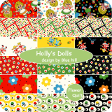 美国进口BlueHill印花布组---Hollys Dolls 18色套布