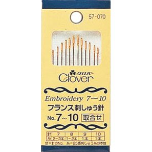 日本可乐牌工具（Clover）刺绣针组--57-070