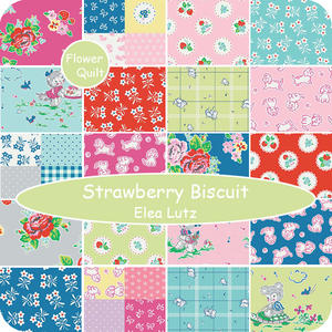 美国PennyRose Fabrics印花布组---Strawberry Biscuit 21色布组