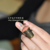 432415日本进口金龟LITTLE HOUSE 可爱可调节戒指针插---古铜色