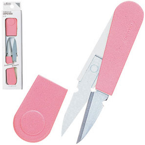 日本可乐工具（Clover）粉色不锈钢纱剪/线剪---36-391
